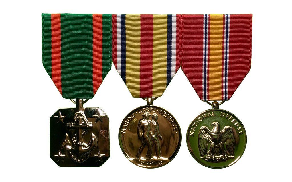 Medal Mounting - New Mount, Large Medals, USMC